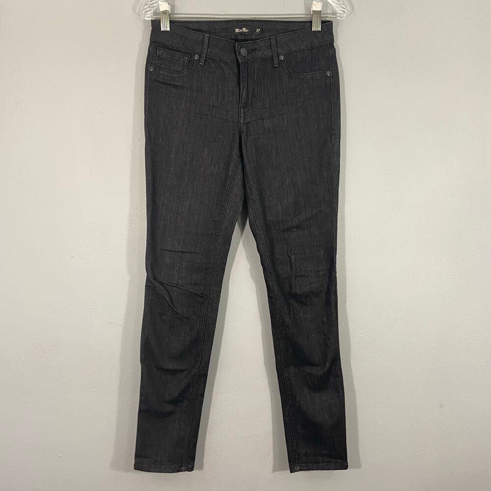 Miss Me Low Rise Black Rinse Jean